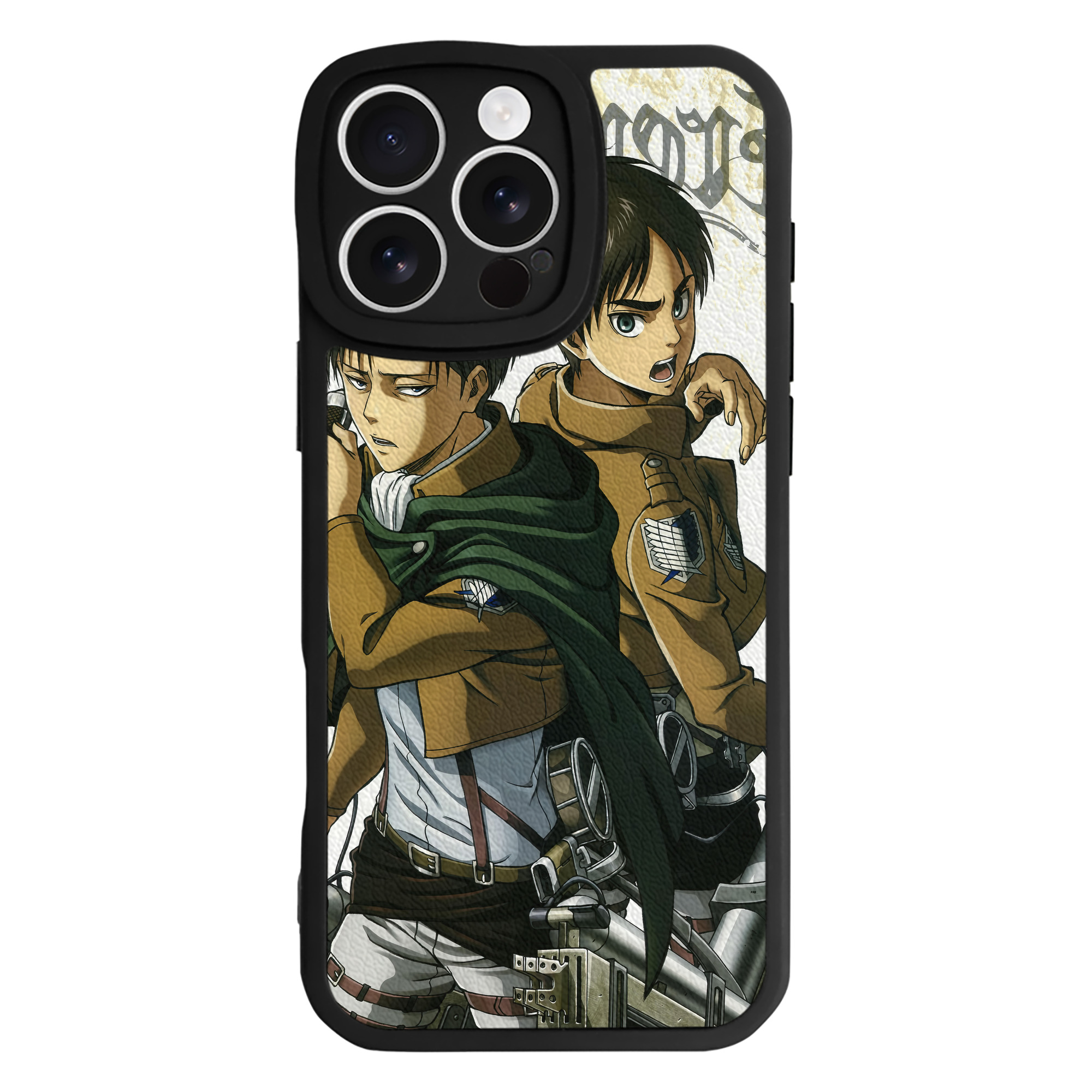（画像用） 進撃の巨人 Attack on Titan 【iPhone 16シリーズ対応】シリコンスマホケース（レザー調） 材質：シリコン